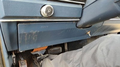1983-1988 Ford Ranger Lower Dash Under Column Knee Bolster Trim Panel Oem Blue