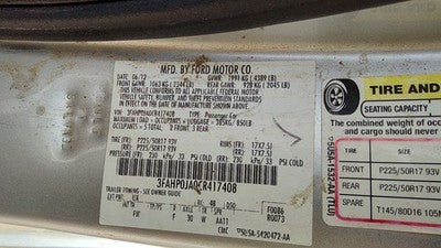 2010-2012 Ford Fusion Exhaust Manifold Assembly Oem 2.5L 9L8z9430a