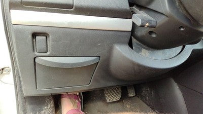 2010-12 Nissan Sentra Sr Lower Dash Under Column Knee Bolster Trim Panel Gray X