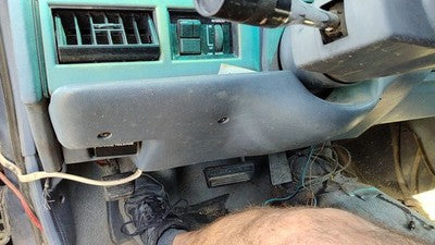 1985-96 Olds Cutlass Ciera Lower Dash Under Column Knee Bolster Trim Panel Blue