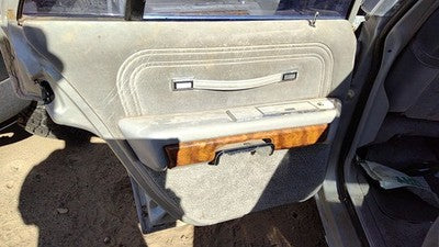 85 Grand Marquis Driver Left Rear Door Trim Panel With Switches Back Gray