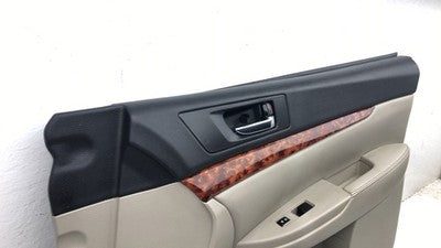 11-14 Legacy Outback Passenger Right Front Door Trim Panel With Switches Ivory