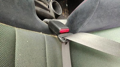 2002-05 Civic Hatchback Si Driver Left Front Seat Belt Buckle Receiver Black Bk