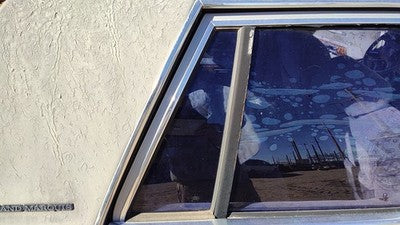 79-91 Grand Marquis Passenger Right Rear Vent Window Back Door Glass With Frame