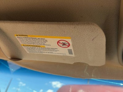 2002-2005 Chevy Venture Driver Left Sun Visor Oem Gray 14C 10345190