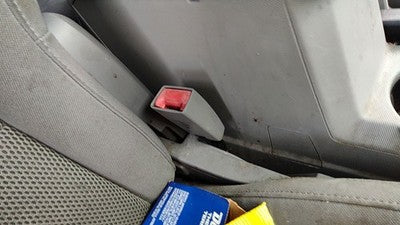2008-2013 Dodge Avenger Passenger Right Front Seat Belt Buckle Receiver Gray Db