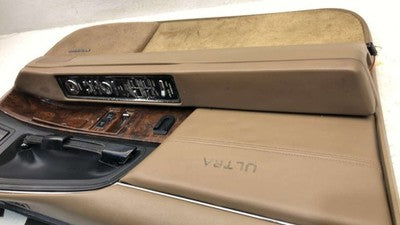 92 Buick Park Ave Ultra Driver Left Front Door Trim Panel With Master Switch Tan