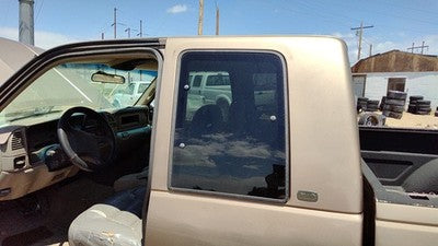 1989-00 Silverado 2500 Driver Left Rear Quarter Glass Back Side Window Oem