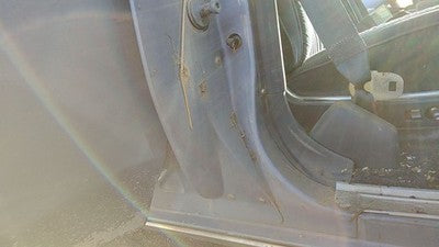 1984 Deville Sedan Rh Passenger Right Door Hinge Cover Plastic Trim Blue
