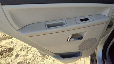 08-10 Grand Cherokee Driver Left Rear Door Trim Panel With Switches Back Gray D1