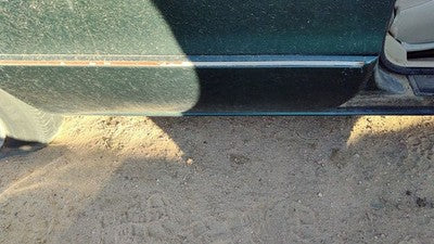 1996 Olds 88 Passenger Right Rear Moulding From Door Oem Back Trim Strip Green