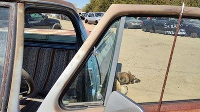 78-86 Dodge Ram W150 Driver Left Front Vent Window Small Door Glass With Frame