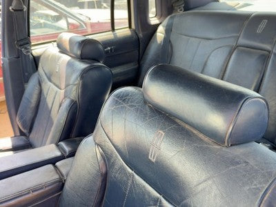 1994 Lincoln Town Car Pair Of Front Headrests Oem Left Right Set Seat Blue Dp