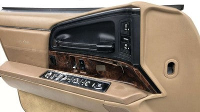 92 Buick Park Ave Ultra Driver Left Front Door Trim Panel With Master Switch Tan