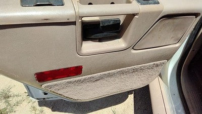 93 Ford Explorer Driver Left Rear Inside Door Trim Panel With Switches Back Tan