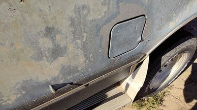 1989 Ford F150 Fuel Tank Door With Hinge Gas Lid Oem Filler Silver