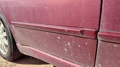 06 Galant Passenger Right Rear Moulding From Door Back Trim P06 Ultra Red Pearl