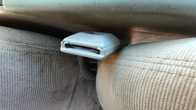 1993 Grand Prix Driver Left Front Seat Belt Buckle Receiver Oem Tan 2 Door