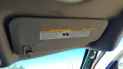 2007-2017 Gmc Acadia Passenger Right Sun Visor Oem 23234421
