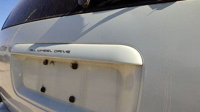 96-99 Town Country License Plate Trim Surround Panel Tail Trunk Pwp Golden White