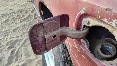 1979 Ford F150 Fuel Tank Door With Hinge Gas Lid Oem Filler Maroon