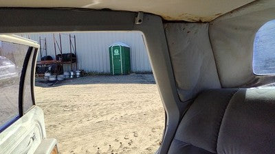 85 Mercury Grand Marquis Passenger Right Rear C Pillar Trim Panel Gray Back Oem