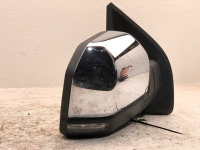 15-18 F150 Passenger Right Door Mirror Power Folding Chrome Blind Spot Alert
