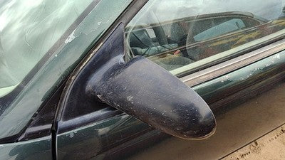 1996-2001 Saturn Sl1 Driver Left Side Mirror Door Mounted Manual Cable Oem Green