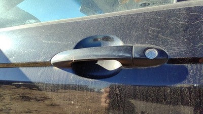 2004-2009 4dr Kia Spectra Driver Left Front Outside Door Handle Eb Black 4 Door