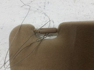1999 Lexus Rx300 Passenger Side Sun Visor Assembly Mirror Tan Right Windshield