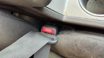 06-11 Fusion Passenger Right Front Seat Belt Buckle Receiver Dw Charcoal Black