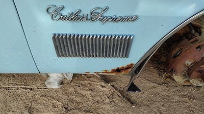 75 Cutlass Supreme Passenger Right Side Fender Chrome Moulding Badge Emblem Oem