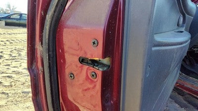 1997 Ford Aspire Driver Left Front Door Latch With Rods/Cables Oem
