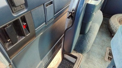 1985-1995 Gmc Safari Passenger Right Sliding Rear Door Trim Panel Back Blue