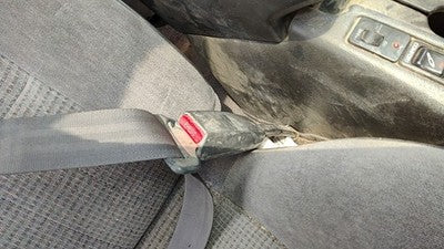 1995 Nissan Pathfinder Passenger Right Front Seat Belt Buckle Receiver Oem Gray