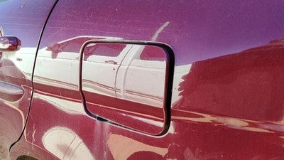 06-11 Hyundai Accent Fuel Tank Door With Hinge Gas Lid Filler 5R Wine Red 4 Door