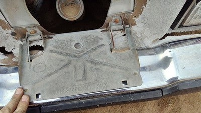 1981 Chevy Malibu Fuel Tank Door With Hinge Gas Lid Oem Filler Tan