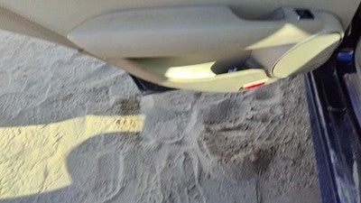12-13 C300 Driver Left Rear Door Trim Panel With Switches Back Beige 125