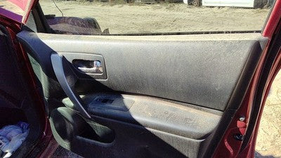 08-13 Nissan Rogue Passenger Right Front Door Trim Panel With Switches G Black