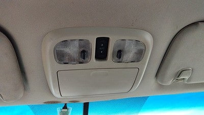 10-12 Ford Fusion Center Overhead Console Oem Dome Light Map Lamp Cubby Black Dw