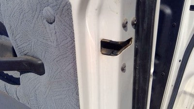 92-14 Van E150 Passenger Right Rear Door Latch With Rods/Cables Assembly Back