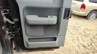 2006-2007 Ford F150 Driver Left Rear Door Trim Panel With Switches Back Gray Me