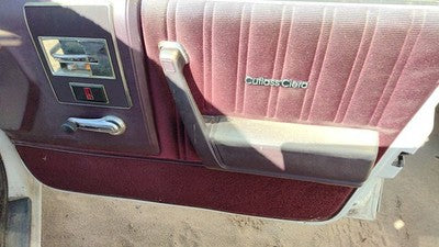 1987 Olds Ciera Passenger Right Front Door Trim Panel With Switches Red
