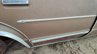 81 Malibu Passenger Right Rear Moulding From Door Back Trim Strip Tan 4 Door