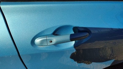 2014-2019 Nissan Versa Note Passenger Right Front Outside Door Handle Blue Rbe