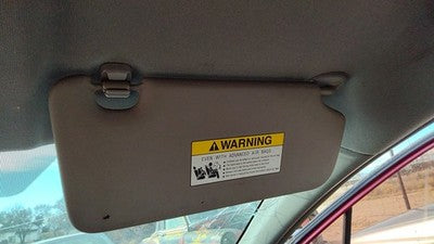 2010-2011 Honda Insight Passenger Right Sun Visor Oem Tan 83230Tm8A11Za