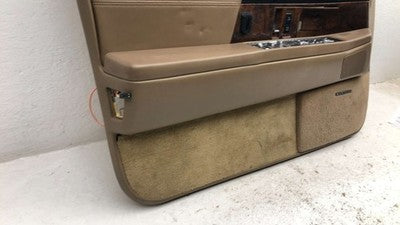 92 Buick Park Ave Ultra Driver Left Front Door Trim Panel With Master Switch Tan