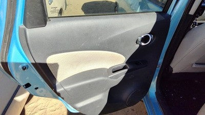 14-19 Versa Note Driver Left Rear Door Trim Panel With Switches Back Charcoal G