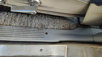 1985 Mercury Grand Marquis Driver Left Front Lower Sill Step Kick Trim Gray Oem