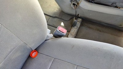 08-20 Grand Caravan Passenger Right Front Seat Belt Buckle Receiver Gray Ds